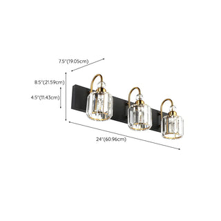 ZOWALA - Modern Crystal Metal Vanity Light Image - 18