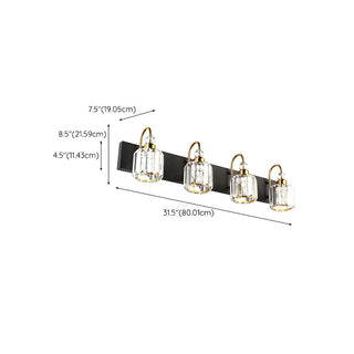 ZOWALA - Modern Crystal Metal Vanity Light Image - 19