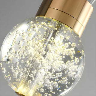 ZOWALA - Modern Crystal Antler Globe Gold Pendant Light Image - 8