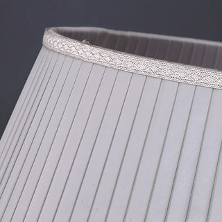 Contemporary Fabric Shade Crystal Base Table Lamp Zawala Image - 13