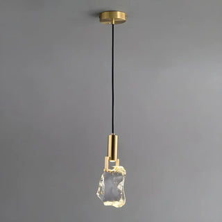 ZOWALA - Modern Crystal Gold Adjustable Pendant Light Image - 11