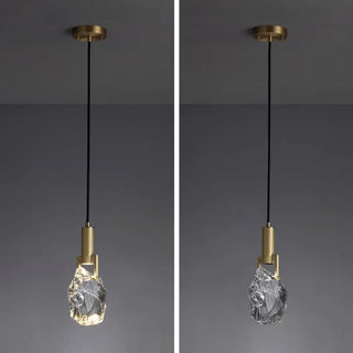 ZOWALA - Modern Crystal Gold Adjustable Pendant Light Image - 17