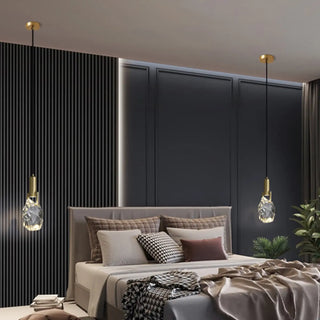 ZOWALA - Modern Crystal Gold Adjustable Pendant Light Image - 21
