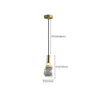 ZOWALA - Modern Crystal Gold Adjustable Pendant Light #size
