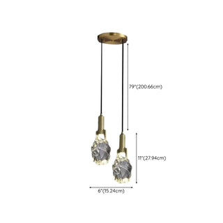 ZOWALA - Modern Crystal Gold Adjustable Pendant Light Image - 23