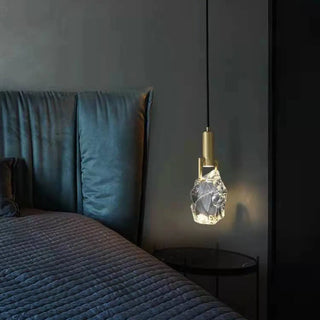 ZOWALA - Modern Crystal Gold Adjustable Pendant Light Image - 3