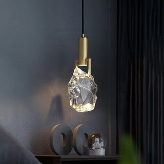 ZOWALA - Modern Crystal Gold Adjustable Pendant Light Image - 6