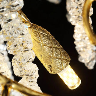 Luxury Crystal Branch Gold LED Wall Sconce Light Zawala Image - 12