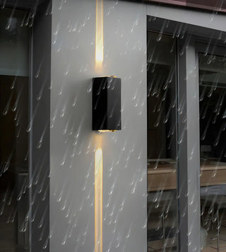 ZOWALA - Modern Outdoor Waterproof Rectangle Up Down Wall Light Image - 19