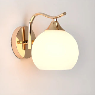 Elegant Gold Globe Vanity Wall Sconce Light Zawala Image - 8