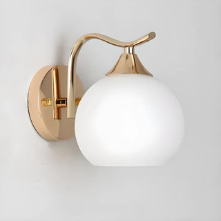 Elegant Gold Globe Vanity Wall Sconce Light Zawala Image - 9