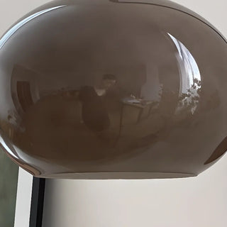 Modern Curved Chrome Arm Drum Wood Wall Sconce Zawala Image - 8