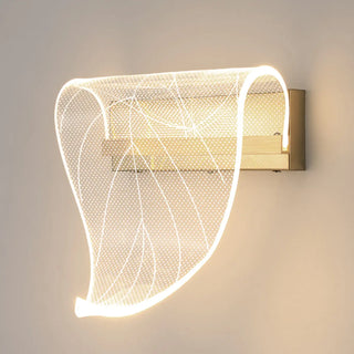 Exquisite Gold Sculptural Design Bedroom Wall Sconce Zawala Image - 10