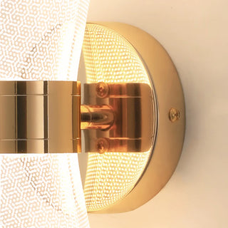 Exquisite Gold Sculptural Design Bedroom Wall Sconce Zawala Image - 12