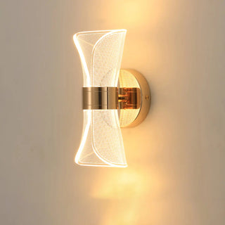 Exquisite Gold Sculptural Design Bedroom Wall Sconce Zawala Image - 5