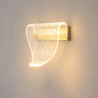 Exquisite Gold Sculptural Design Bedroom Wall Sconce Zawala Image - 6
