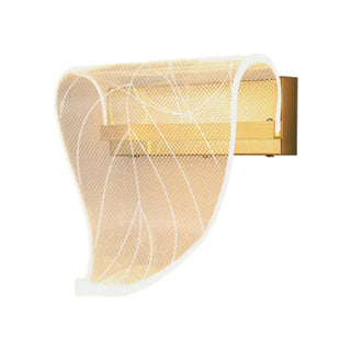 Exquisite Gold Sculptural Design Bedroom Wall Sconce Zawala Image - 8