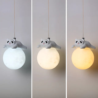 Kid's Room Cute Panda White LED Metal Wall Sconce Zawala Image - 10