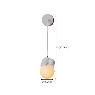 Kid's Room Cute Panda White LED Metal Wall Sconce Zawala Image - 15