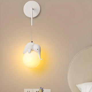 Kid's Room Cute Panda White LED Metal Wall Sconce Zawala Image - 3
