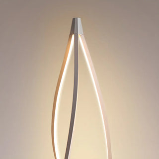 Acrylic Shade Modern Sculptural Cyclone LED Floor Lamp Zawala Image - 10
