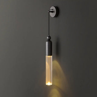 Simple Cylinder Gold Metal Hanging Wall Sconce Light Zawala Image - 9