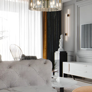 ZOWALA - Modern Cylinder Glass Flush Mount Hallway Light Image - 3