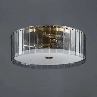 ZOWALA - Modern Cylinder Glass Flush Mount Hallway Light Image - 4