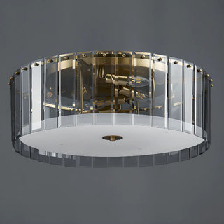 ZOWALA - Modern Cylinder Glass Flush Mount Hallway Light Image - 5