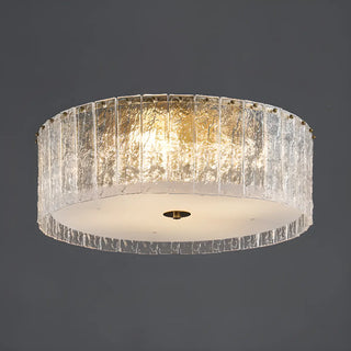 ZOWALA - Modern Cylinder Glass Flush Mount Hallway Light Image - 6