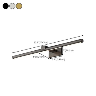 ZOWALA - Modern Matte Black Cylinder LED Vanity Wall Light Image - 26