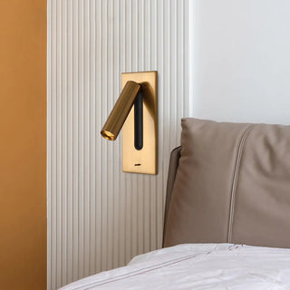 Rotatable Cylinder Bedside Reading Wall Light Sconce Zawala Image - 2