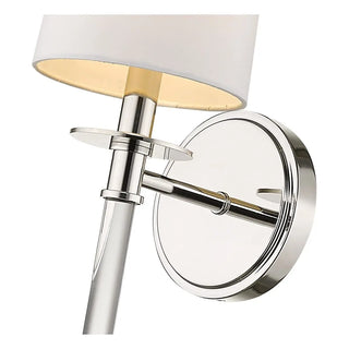 ZOWALA - Modern Cylindrical Fabric Wall Light Image - 11