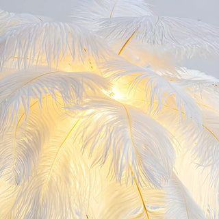 Romantic Blue Feather Tree Modern Decor Table Lamp Zawala Image - 6