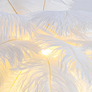 Romantic Blue Feather Tree Modern Decor Table Lamp Zawala Image - 8