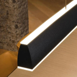 ZOWALA - Sleek Adjustable Black Linear Island Pendant Light Image - 7