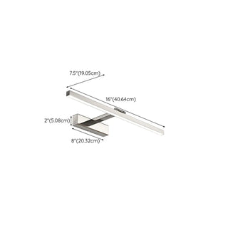 ZOWALA - Modern Geometric Metal Vanity Light #size
