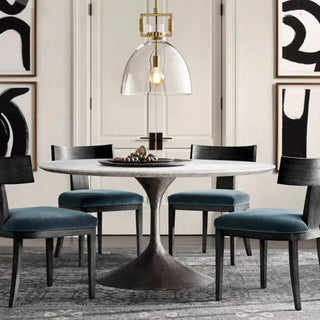 ZOWALA - Modern Retro Clear Glass Dome Pendant Light Image - 1