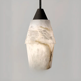 ZOWALA - Modern Stone Grey Geometric Pendant Lighting Image - 10