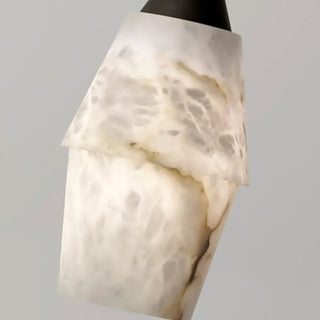 ZOWALA - Modern Stone Grey Geometric Pendant Lighting Image - 11