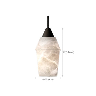 ZOWALA - Modern Stone Grey Geometric Pendant Lighting Image - 13