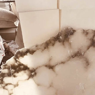 ZOWALA - Modern Stone Grey Geometric Pendant Lighting Image - 7