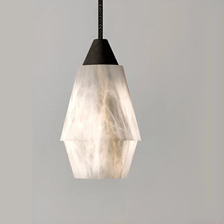 ZOWALA - Modern Stone Grey Geometric Pendant Lighting Image - 8