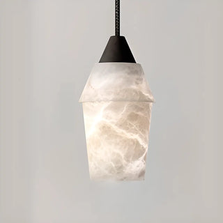 ZOWALA - Modern Stone Grey Geometric Pendant Lighting Image - 9