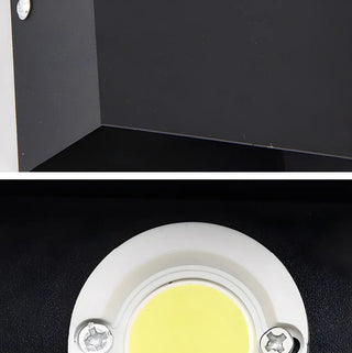 Square Modern Black LED External Up Down Wall Sconce Zawala Image - 10