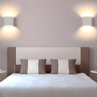 Square Modern Black LED External Up Down Wall Sconce Zawala Image - 13