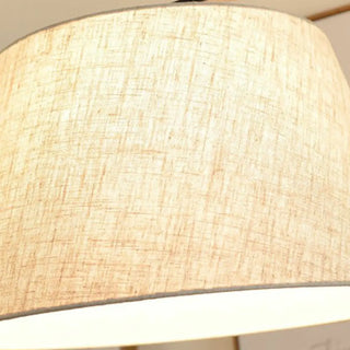 ZOWALA - Modern Fabric Barrel Arc Floor Lamp Image - 7