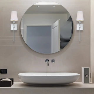 ZOWALA - Modern Chrome Bathroom Vanity Wall Light Fixture Image - 2