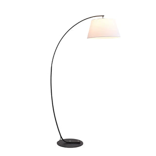 Modern Barrel Black Metal Arced LED Floor Light Zawala Image - 10
