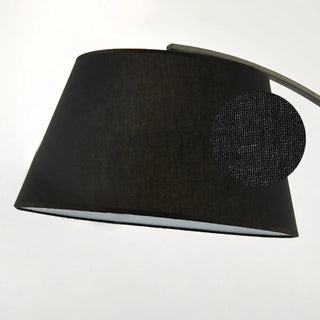 Modern Barrel Black Metal Arced LED Floor Light Zawala Image - 6